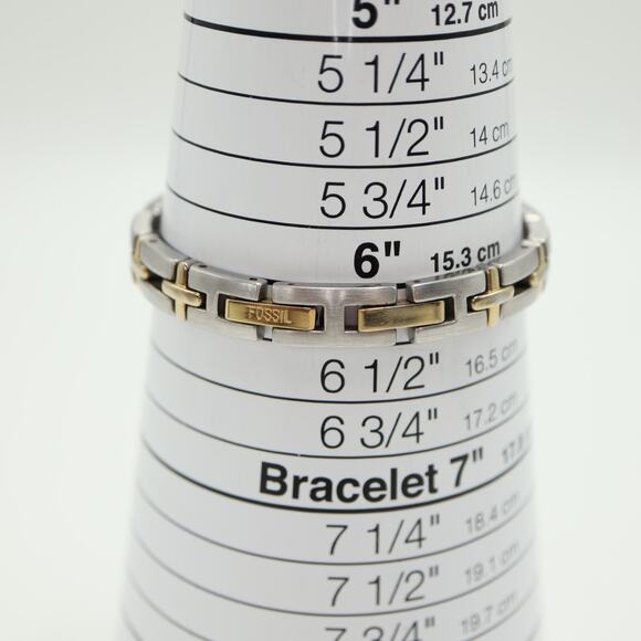 Fossil F2 Two Tone Womens 23mm Round Date Watch 6" Bracelet ES9439 w New Battery - Picture 4 of 12